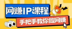 ip合伙人打造1.0，从0到1教你做网创，实现月入过万【揭秘】-柯南聊项目
