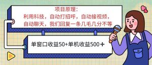 （11722期）ai语聊，单窗口收益50+，单机收益500+，无脑挂机无脑干！！！-柯南聊项目