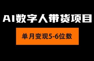 （11751期）2024年Ai数字人带货，小白就可以轻松上手，真正实现月入过万的项目-柯南聊项目