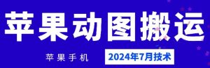 2024年7月苹果手机动图搬运技术-柯南聊项目