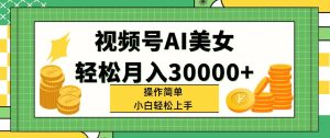 （11812期）视频号AI美女，轻松月入30000+,操作简单小白也能轻松上手-柯南聊项目