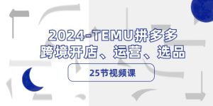 （12106期）2024-TEMU拼多多·跨境开店、运营、选品（25节视频课）-柯南聊项目