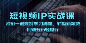 短视频IP实战课，独创一键复制学习秘籍，转战新领域，月赚五万轻松行-柯南聊项目