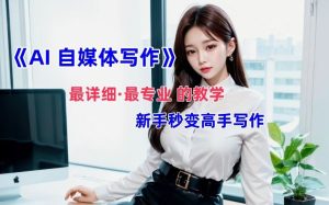 AI自媒体文章创作全网最详细教程，新手秒变写作高手，多方位发展-柯南聊项目