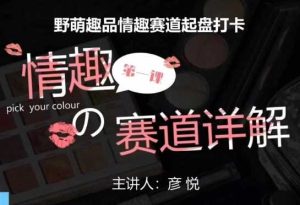 比高社群：情趣赛道训练营，野萌趣品情趣赛道起盘打卡，市场刚需项目-柯南聊项目