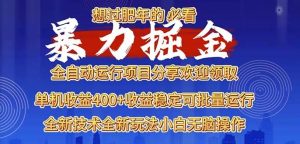 （13675期）2025暴力掘金项目，想过肥年必看！-柯南聊项目