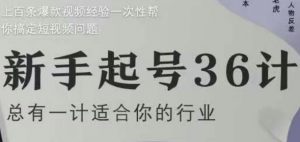 新手起号36计2.0，四年行业沉淀，上百条爆款视频经验一次性帮你搞定短视频问题-柯南聊项目