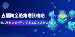直播间全链路增长攻略，爆品场景流量拆解，数据复盘店铺霸榜实战-柯南聊项目