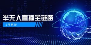 5月更新-半无人直播全链路:AI数字人+千川截流实战,女装选品与防违规…-柯南聊项目
