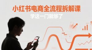 小红书电商全流程拆解课，学这一门就够了-柯南聊项目