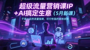 超级流量营销课IP+AI搞定生意(5月新课)干货十足的流量指南，可行性强的提效攻略-柯南聊项目