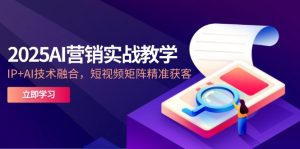 2025AI营销实战教学-5月，IP+AI技术融合，短视频矩阵精准获客-柯南聊项目