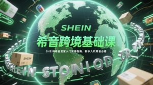 希音跨境基础课，SHEIN希音卖家入门实操指南，新手入坑希音必看-柯南聊项目
