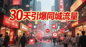 30天引爆同城流量：团购篇 认知篇 流量篇 来客篇 达人篇 老板人设IP篇 投流篇-柯南聊项目