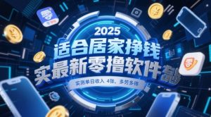 适合居家挣钱2025最新零撸软件，实测单日收入4张，多劳多得 一部手机即可操作【揭秘】-柯南聊项目
