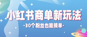 小红书商单新玩法，30个粉丝也能接单，一个月接三单赚了150+！适合新手小白操作-柯南聊项目