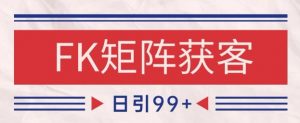小红书某音FK赛道引流获客 自热矩阵日引200+【揭秘】-柯南聊项目