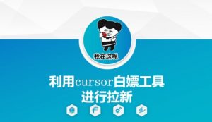 利用cursor白嫖工具进行拉新-柯南聊项目