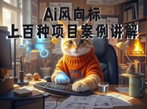 Ai风向标-附100种项目案例玩法-0基础小白到大神ai视频商业应用教学-柯南聊项目