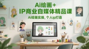 Ai绘画+IP商业自媒体精品课，Ai绘画实操，个人ip打造-柯南聊项目