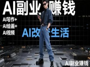AI改变生活(Ai写作+AI绘画+Ai视频)，AI副业挣钱-柯南聊项目