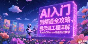 AI入门到精通全攻略，提示词工程详解，StableDiffusion绘画实战教学-柯南聊项目