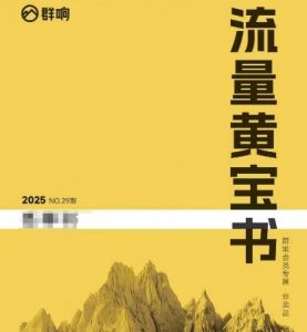 群响流量黄宝书25-29期，群响内部私享资料非卖品-柯南聊项目