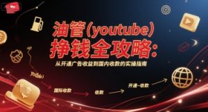油管(youtube)挣钱全攻略：从开通广告收益到国内收款的实操指南-柯南聊项目