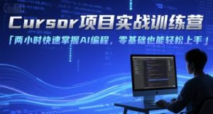 Cursor项目实战训练营，两小时快速掌握AI编程，零基础也能轻松上手-柯南聊项目