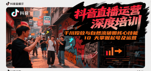 抖音直播运营深度培训,千川投放与自然流核心技能,10天掌握起号及运营(6-7月新课)-柯南聊项目
