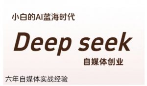普通人利用Deepseek自媒体创业，零基础友好，小白的AI蓝海时代-柯南聊项目