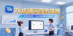 Tk店铺运营全攻略，从入驻到变现闭环，后台功能详解与实操演示-柯南聊项目