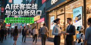 AI获客实战与企业新风口，实体店逆袭与自动化成交 短视频矩阵与私域体系化-柯南聊项目