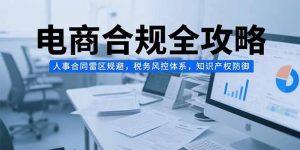 电商合规全攻略，人事合同雷区规避，税务风控体系，知识产权防御-柯南聊项目