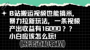 b站掘金计划？搬运视频也能挣拉新的收益，小白应该怎么玩！-柯南聊项目