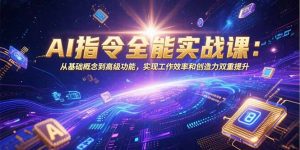AI指令全能实战课：从基础概念到高级功能，实现工作效率和创造力双重提升-柯南聊项目