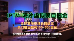 【海外虚拟项目掘金】日入100-200美刀，自己在家就可以闷声发大财，长期可做，工作室可复制扩大【揭秘】-柯南聊项目