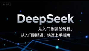 DeepSeek从入门到进阶教程，从入门到精通，快速上手指南-柯南聊项目