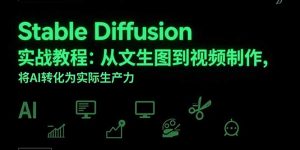 Stable Diffusion实战教程:从文生图到视频制作,将AI转化为实际生产力-柯南聊项目