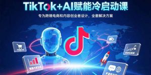 TikTok+AI赋能冷启动课：专为跨境电商和内容创业者设计，全套解决方案-柯南聊项目