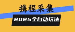 2025携程信息采集全自动玩法，高单价，零人工，全天开干【揭秘】-柯南聊项目