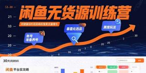 闲鱼无货源训练营：账号准备养号/垂直化选品/黑搜玩法，0基础30天盈利指南-柯南聊项目