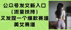 公众号发文新入口(流量扶持-柯南聊项目