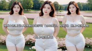 微胖女孩舞蹈AI视频制作提示词(含绘图词、视频词) 跳舞+视频教程-柯南聊项目