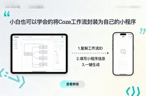 小白也可以学会的将coze工作流封装为自己的小程序-柯南聊项目