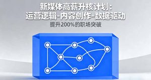 新媒体高薪升核计划：运营逻辑-内容创作-数据驱动，提升200%的职场突破-柯南聊项目