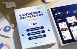 公众号运营高阶课，打造一个优质IP公众号-柯南聊项目