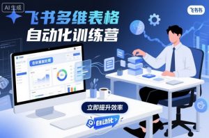 飞书多维表格自动化训练营，手把手教你告别重复处理，用多维表格开启高效办公新模式-柯南聊项目