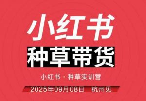 小红书种草带货实训营9月8日杭州线下课，全程录音+字幕，全网唯一小红书实战营-柯南聊项目