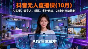 抖音无人直播课(10月-柯南聊项目